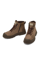 Male Mink Zip Closure Nubuck Leather Boots | Derimod Male Mink Zip Closure Nubuck Leather Boots | Derimod