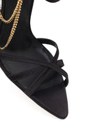 Woman Black Ankle-Strap Buckled High Thin-Heel Sandal | Derimod Woman Black Ankle-Strap Buckled High Thin-Heel Sandal | Derimod