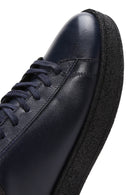 Erkek Lacivert Deri Sneaker | Derimod Erkek Lacivert Deri Sneaker | Derimod