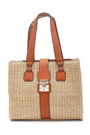 Women's Straw Shoulder Bag | Derimod Women's Straw Shoulder Bag | Derimod