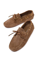 Woman Mink Suede Loafer | Derimod Woman Mink Suede Loafer | Derimod