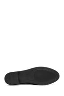 Woman Black Buckle-Detail Leather Masculine Loafer | Derimod Woman Black Buckle-Detail Leather Masculine Loafer | Derimod