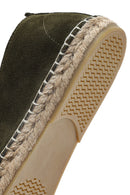 Men's Green Suede Leather Espadrilles | Derimod Men's Green Suede Leather Espadrilles | Derimod
