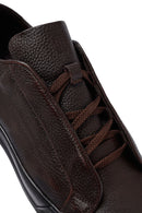 Erkek Kahverengi Bağcıklı Deri Sneaker | Derimod Erkek Kahverengi Bağcıklı Deri Sneaker | Derimod