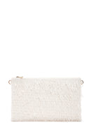 Women's White Long Chain Strap Clutch Bag | Derimod Women's White Long Chain Strap Clutch Bag | Derimod