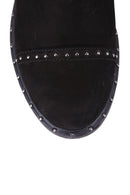 Studded Women's Suede Boots | Derimod Studded Women's Suede Boots | Derimod