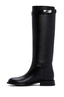 Women's Black Leather Boots | Derimod Women's Black Leather Boots | Derimod