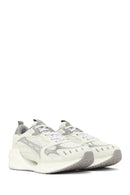 Derimod Studio Women's Silver Lace-Up Thick-Soled Sneaker | Derimod Derimod Studio Women's Silver Lace-Up Thick-Soled Sneaker | Derimod