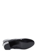 Women's Black Leather Heeled Classic Boots | Derimod Women's Black Leather Heeled Classic Boots | Derimod