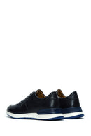Erkek Lacivert Deri Sneaker | Derimod Erkek Lacivert Deri Sneaker | Derimod