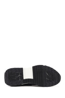 Erkek Siyah Bağcıklı Deri Sneaker | Derimod Erkek Siyah Bağcıklı Deri Sneaker | Derimod
