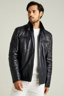 Ballet Men's Leather Jacket | Derimod Ballet Men's Leather Jacket | Derimod
