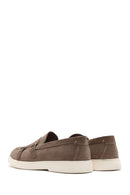 Erkek Bej Çift Tokalı Süet Deri Casual Loafer | Derimod Erkek Bej Çift Tokalı Süet Deri Casual Loafer | Derimod