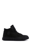 Men's Black Leather Zippered Casual Nubuck Leather Boots | Derimod Men's Black Leather Zippered Casual Nubuck Leather Boots | Derimod