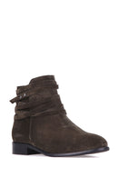 Strappy Women's Suede Boots | Derimod Strappy Women's Suede Boots | Derimod