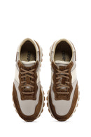 Erkek Vizon Süet Deri Detaylı Sneaker | Derimod Erkek Vizon Süet Deri Detaylı Sneaker | Derimod