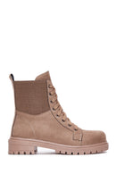 Women's Beige Suede Boots | Derimod Women's Beige Suede Boots | Derimod