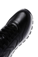 Kadın Siyah Kalın Tabanlı Deri Sneaker | Derimod Kadın Siyah Kalın Tabanlı Deri Sneaker | Derimod