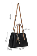 Woman Black Long-Strap Shoulder Bag | Derimod Woman Black Long-Strap Shoulder Bag | Derimod