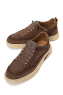 Derimod Zero Male Brown Lace-up Thick-soled Fabric Sneaker | Derimod Derimod Zero Male Brown Lace-up Thick-soled Fabric Sneaker | Derimod