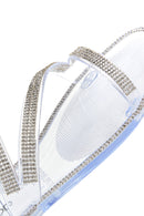 Women's White Jelly Transparent Stone Flat Slippers | Derimod Women's White Jelly Transparent Stone Flat Slippers | Derimod