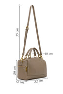 Woman Mink Long Strap Shoulder Bag | Derimod Woman Mink Long Strap Shoulder Bag | Derimod