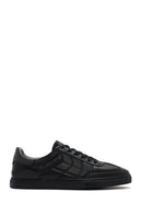 Men's Black Lace-up Leather Sneaker | Derimod Men's Black Lace-up Leather Sneaker | Derimod