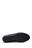 Kadın Siyah Deri Dolgu Topuklu Loafer | Derimod Kadın Siyah Deri Dolgu Topuklu Loafer | Derimod