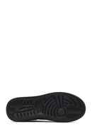 Men's Black Thick-Soled Leather Sneaker | Derimod Men's Black Thick-Soled Leather Sneaker | Derimod