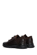 Erkek Kahverengi Deri Casual Sneaker | Derimod Erkek Kahverengi Deri Casual Sneaker | Derimod