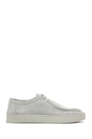 Men's Gray Lace-up Suede Leather Casual Shoes | Derimod Men's Gray Lace-up Suede Leather Casual Shoes | Derimod
