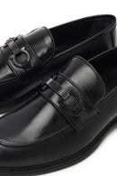 Men's Black Buckled Leather Loafer | Derimod Men's Black Buckled Leather Loafer | Derimod