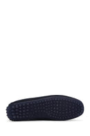 Erkek Lacivert Süet Deri Casual Loafer | Derimod Erkek Lacivert Süet Deri Casual Loafer | Derimod