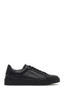 Men's Black Lace-Up Leather Sneaker | Derimod Men's Black Lace-Up Leather Sneaker | Derimod