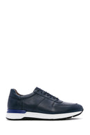 Erkek Lacivert Deri Sneaker | Derimod Erkek Lacivert Deri Sneaker | Derimod
