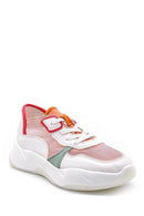 Kadın Pembe Şeffaf Detaylı Sneaker | Derimod Kadın Pembe Şeffaf Detaylı Sneaker | Derimod