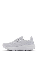 Derimod Zero Women's Gray Lace-Up Thick Soled Fabric Sneaker | Derimod Derimod Zero Women's Gray Lace-Up Thick Soled Fabric Sneaker | Derimod
