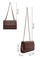 Women's Brown Long Strap Printed Handbag | Derimod Women's Brown Long Strap Printed Handbag | Derimod