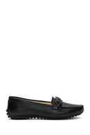Women's Black Leather Loafer | Derimod Women's Black Leather Loafer | Derimod