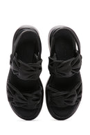 Women's Black Thick Soled Sandals | Derimod Women's Black Thick Soled Sandals | Derimod