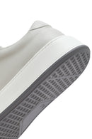 Men's White Thick Sole Lace Up Leather Sneaker | Derimod Men's White Thick Sole Lace Up Leather Sneaker | Derimod