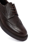 Men's Brown Lace-Up Thick-Soled Leather Casual Shoes | Derimod Men's Brown Lace-Up Thick-Soled Leather Casual Shoes | Derimod