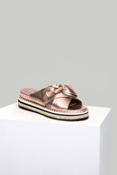 Rose Gold Women's Slippers | Derimod Rose Gold Women's Slippers | Derimod