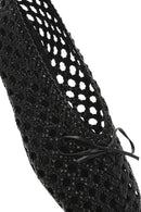 Women's Black Braided Ballerina | Derimod Women's Black Braided Ballerina | Derimod