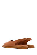 Women's Tan Leather Sandals | Derimod Women's Tan Leather Sandals | Derimod