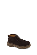 Male Brown Lace-up Thick-Soled Suede Casual Boots | Derimod Male Brown Lace-up Thick-Soled Suede Casual Boots | Derimod