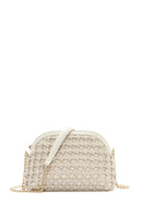 Women's Beige Knitted Patterned Long Strap Crossbody Bag | Derimod Women's Beige Knitted Patterned Long Strap Crossbody Bag | Derimod