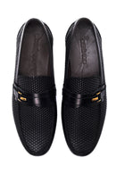 Men's Leather Printed Loafer | Derimod Men's Leather Printed Loafer | Derimod