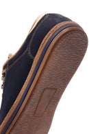 Erkek Lacivert Nubuk Deri Sneaker | Derimod Erkek Lacivert Nubuk Deri Sneaker | Derimod