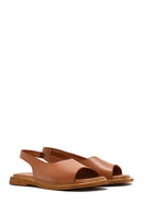 Women's Tan Leather Sandals | Derimod Women's Tan Leather Sandals | Derimod